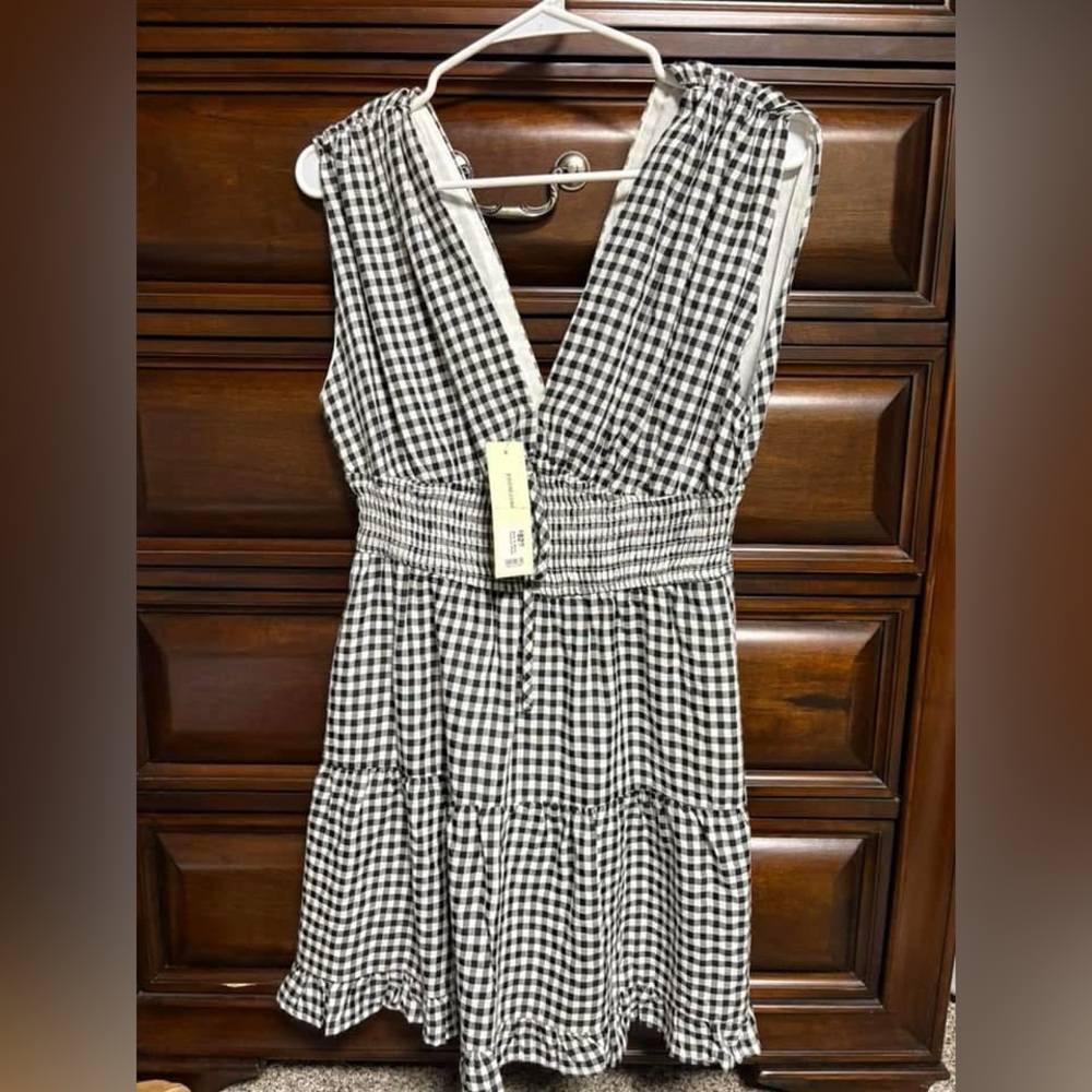 Black and White Gingham Dress